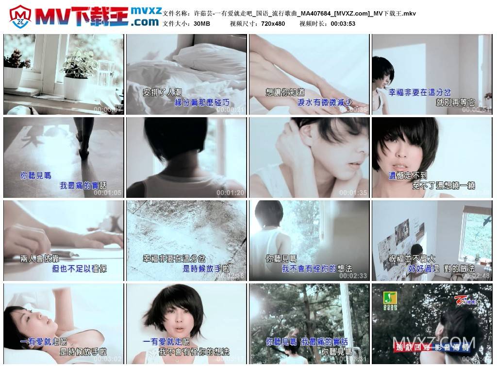 许茹芸-一有爱就走吧_国语_流行歌曲_MA407684